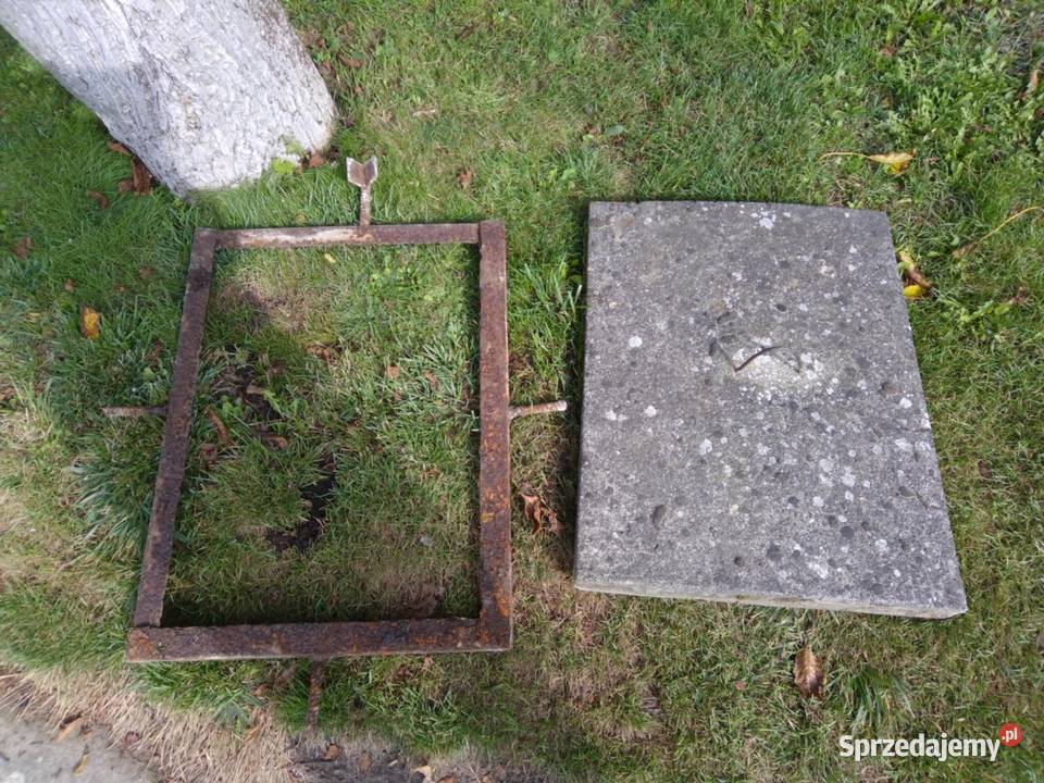 Właz betonowy cementowy dekiel pokrywa z Łódź