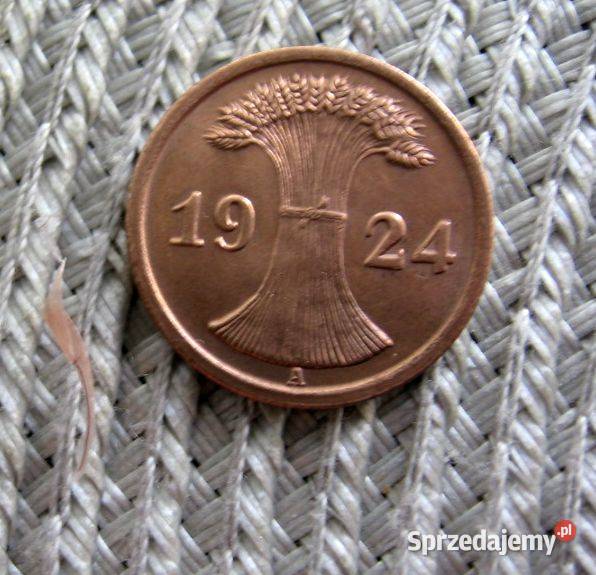 Niemcy 2 Rentenpfennig 1924 A Kalisz sprzedam