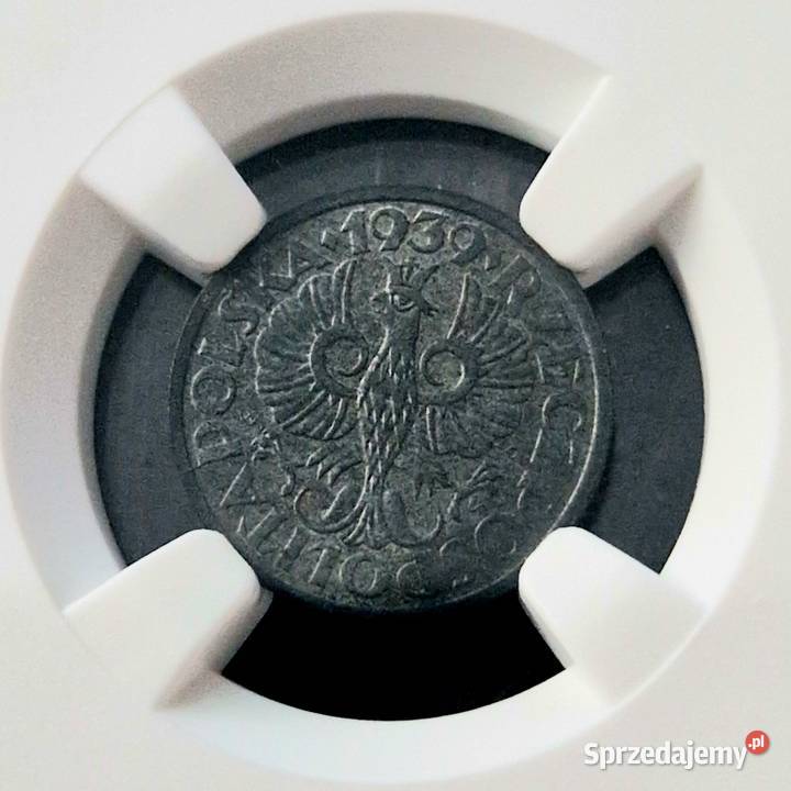 1 Grosz 1939 Próba Cynk NGC MS64 TOP POP