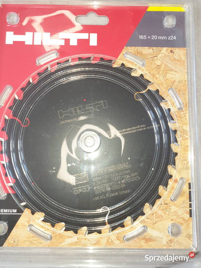 Hilti 165x20 Tarcza do pilarek tarczowych Dobre Miasto