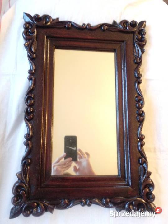lustro rzeźbiona rama Antyki