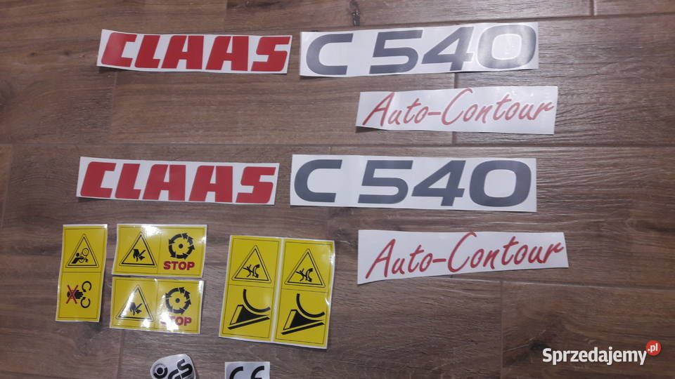 Claas C 540 Heder naklejki Wola Wiewiecka