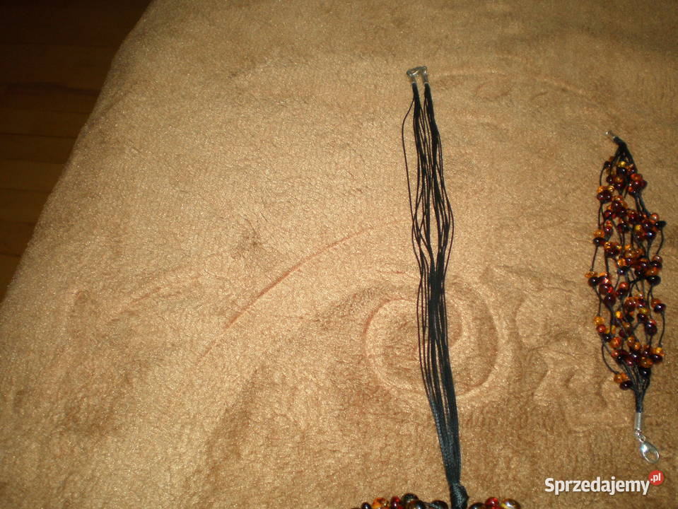 Sprzedam naszyjnik i bransoletkę z bursztynu