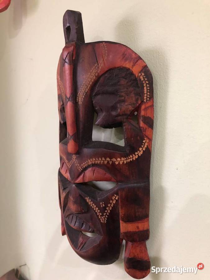 Maska etniczna plemienna Afryka Azja Bali małopolskie