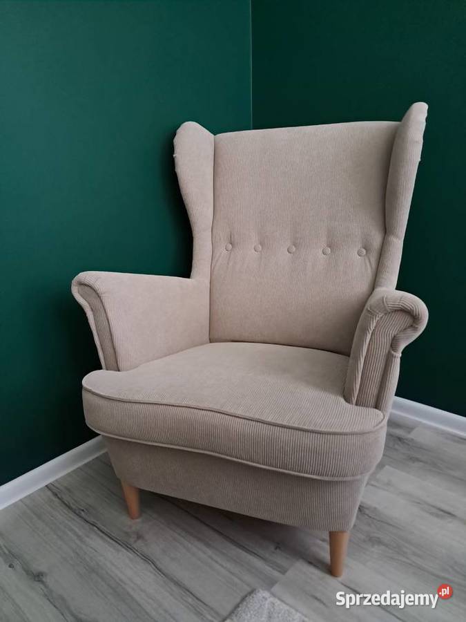 Fotel uszak Ikea Strandmon beżowy Radzyń Podlaski