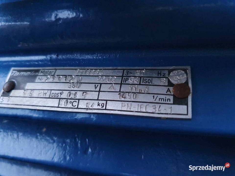 Sprzedam elektryczny silnik 55kw małopolskie Jerzmanowice