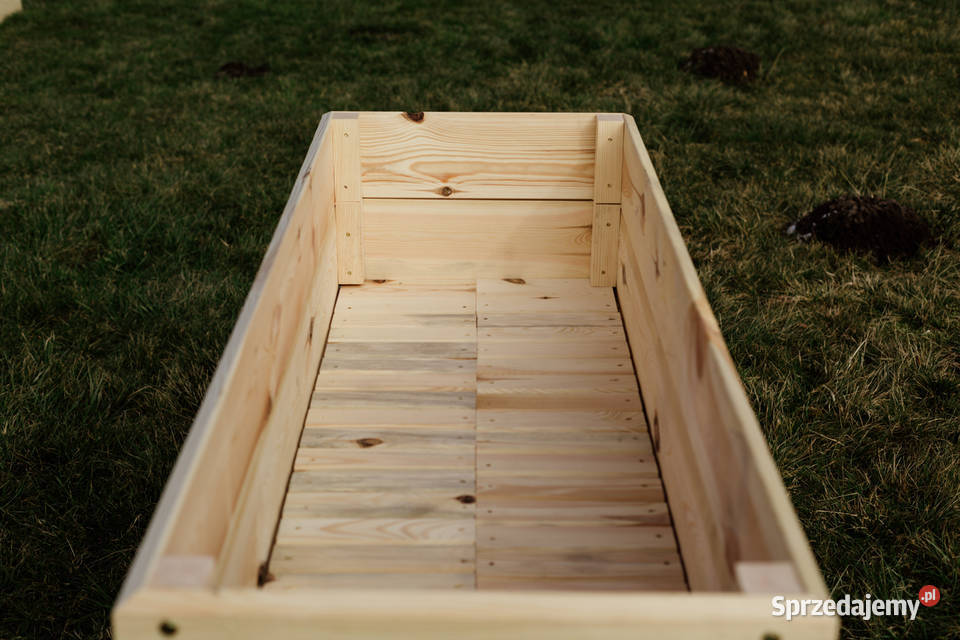 Zielnik drewniany na nogach warzywnik skrzynia Kalety