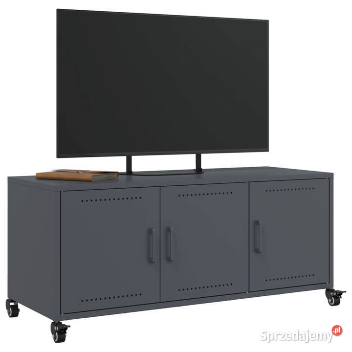 Szafka RTV antracytowa 1005x39x435 stal WM846646 mazowieckie Warszawa