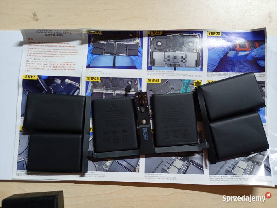 Baterie do MacBook Pro 14 Model A2442 bateria Przysucha