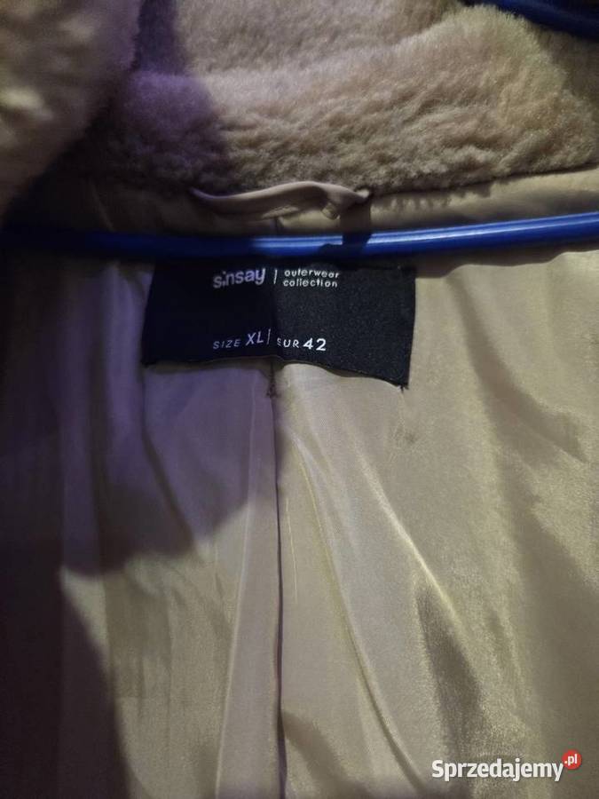 Futro bezowe sinsay xl Warszawa