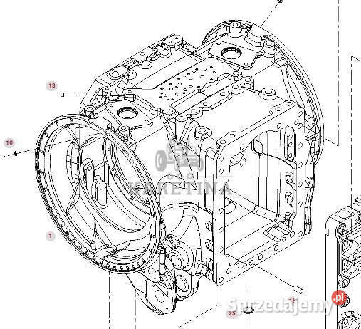 Fendt 924 Vario SCR Obudowa Osi Tylnej wielkopolskie Jastrzębniki