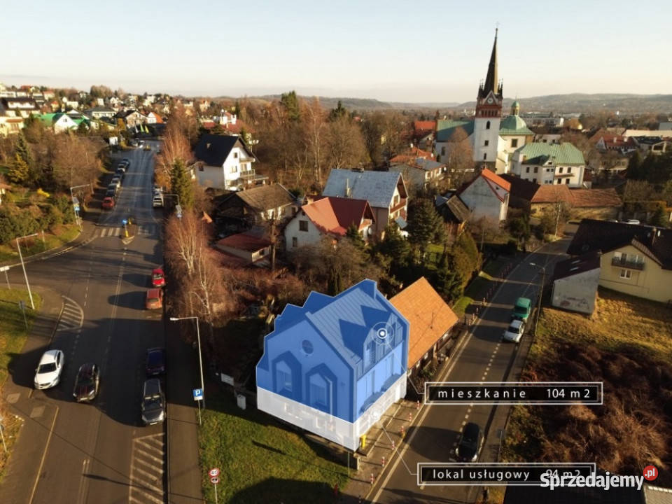 Tego nie znajdziesz często dom lokal usługowy Nieruchomości Myślenice sprzedam