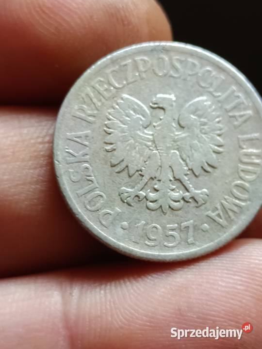 sprzedam monete 50 groszy 1957 skretka lekka Chełm