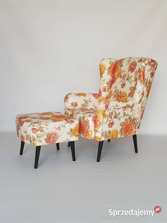 wygodny fotel z pufką komplet Opole sprzedam