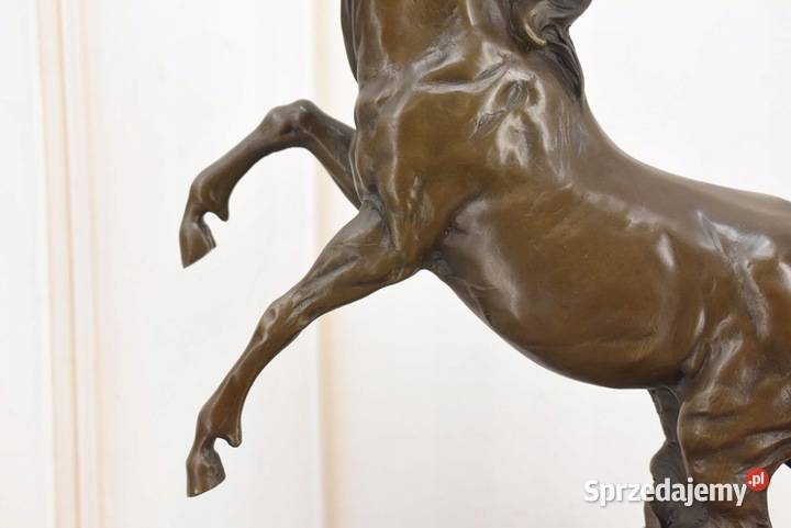 Piękny Koń Konik Koń Figura Z Brązu Dekoracja Kraków