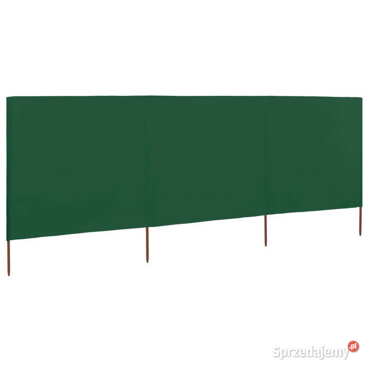 Parawan 3skrzydłowy z tkaniny 400x80 zielony Warszawa