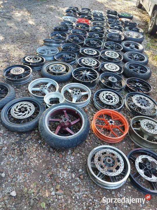 Felgi motocyklowe pakiet okazja 100 sztuk Słodków-Kolonia