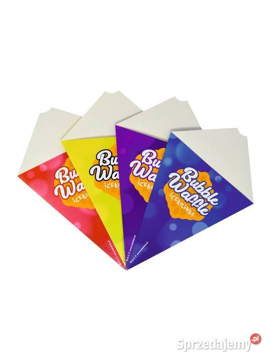 Rożki do gofrów Bubble Waffle komplet 600 mix