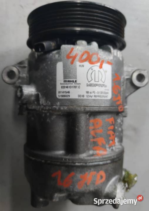 Sprężarka Klimatyzacji FIAT 16 JTD 519880029 Motoryzacja Suchedniów