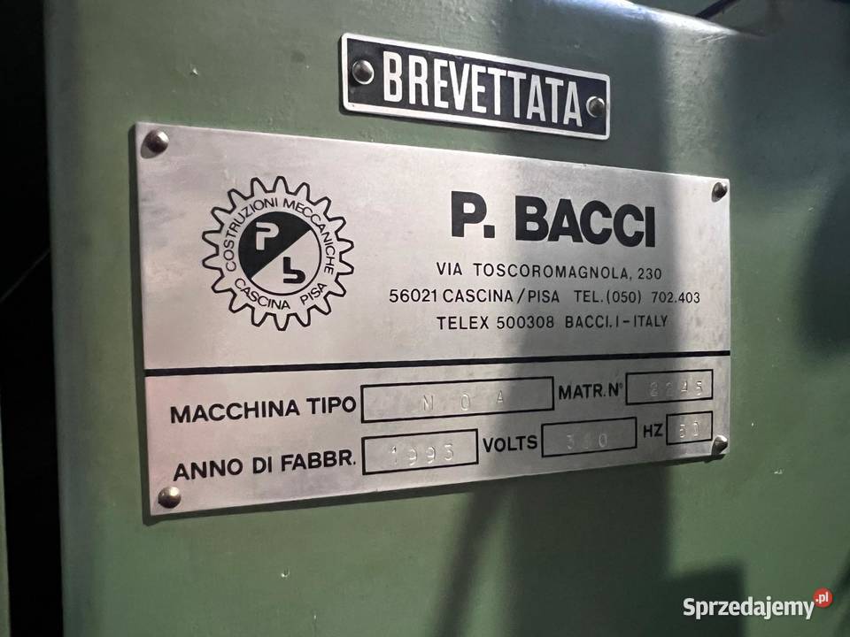 Wiertarka oscylacyjna jednostronna BACCI MOA Juszczyn