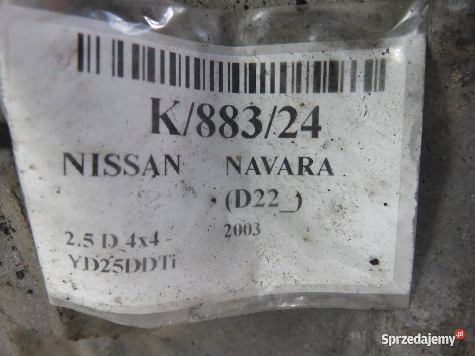 SKRZYNIA BIEGÓW NISSAN NAVARA D22 25 D