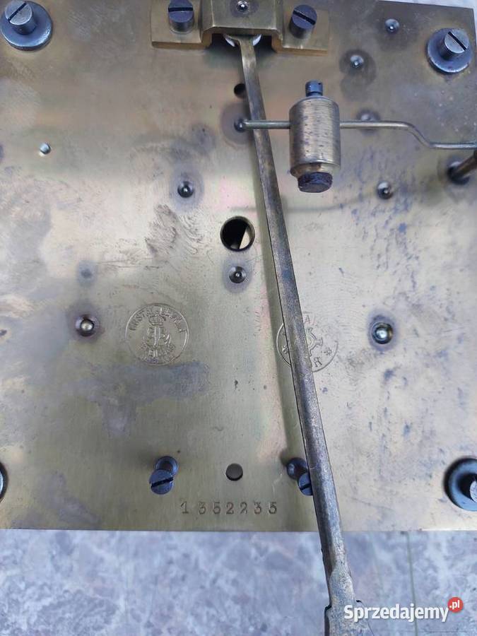 725 Mechanizm zegara linkowego żyłkowego GB Antyki Tczew