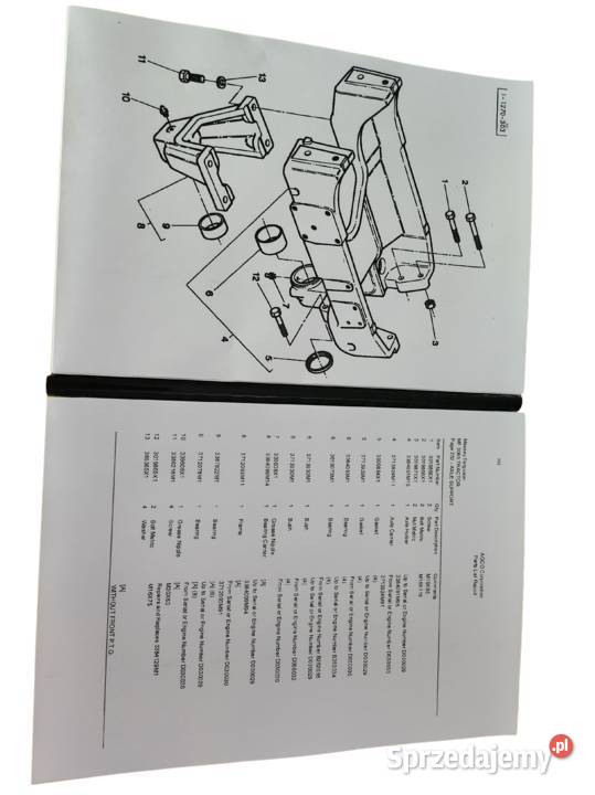 Massey Ferguson 3065 katalog części Gdańsk
