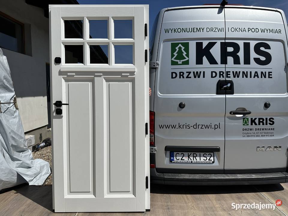 Drzwi zewnętrzne drewniane RĘKI Amerykańskie sprzedam