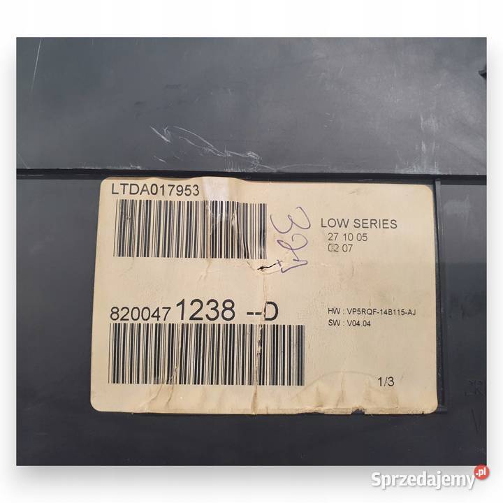 LICZNIK ZEGARY 8200471238D Renault Clio III 15 Chełm