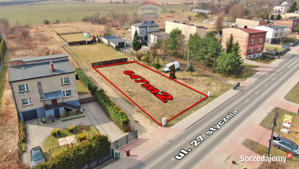 Działka budowlana z projektem domu Dobieszowice Sprzedaż