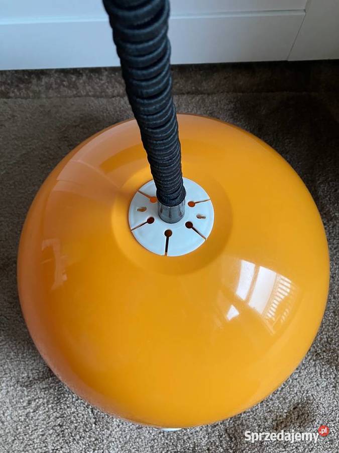 Rzadka pomarańczowa polska lampa Polam Meos PRL Nisko sprzedam