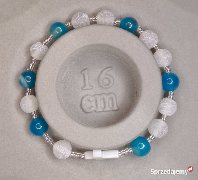 Bransoletka różaniec dziesiątka różańca z AGAT