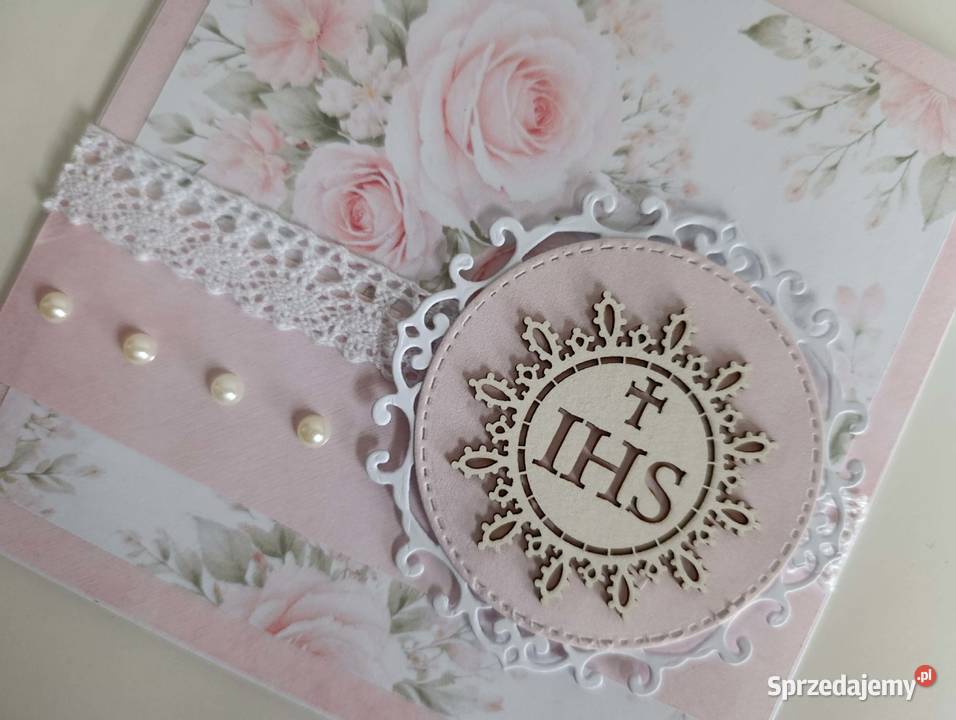 Kartka na Komunię Świętą ręcznie robiona łódzkie Łódź