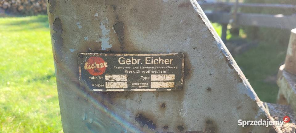 Plug zagonowy 3 skibowy nieuszkodzony Dębiany