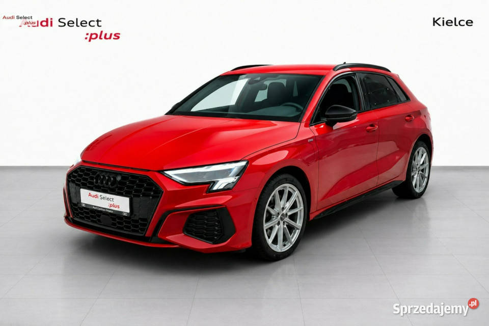 Audi A3 Sportback 40TFSIe 204 Stronic Sline LED łopatki zmiany biegów Kielce