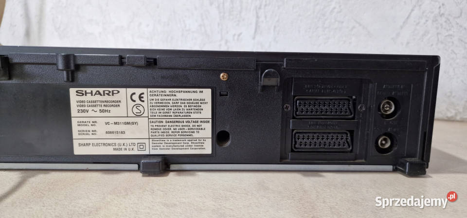 Video magnetowid SHARP VC M 311 VCM311 VHS PILOT