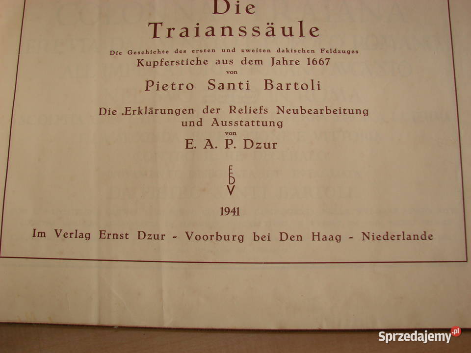 Die Traianssule Kolumna Trajana 1941r sprzedam