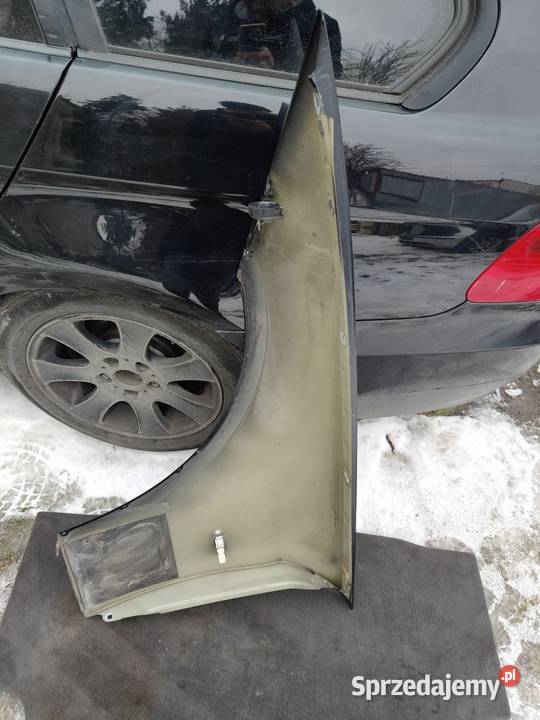 Bmw e90 błotnik prawy oryginał czarny schwarz2 łódzkie Aleksandrów Łódzki