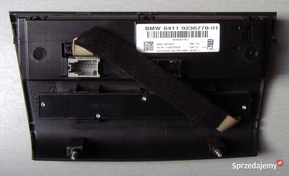 BMW E87 E90 PANEL KLIMATYZACJI 9236778 Katowice