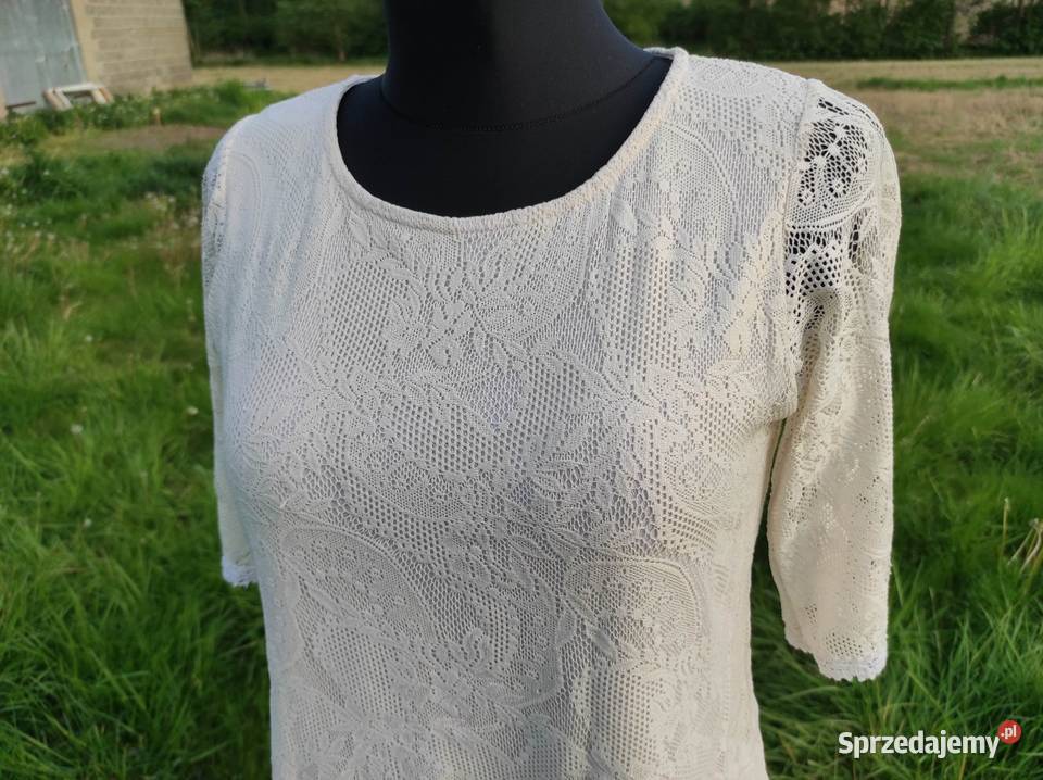 Koronkowa bluzka TUNIKA ecru Dorothy Perkins 42 sprzedam