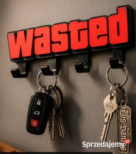 Wieszak na klucze GTA Wasted 3D Gamingowy
