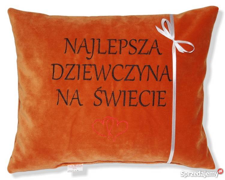 Prezent Dziewczyny Poduszka WELUROWA z HAFTEM Grudziądz