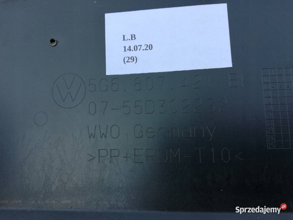 ZDERZAK TYŁ TYLNY VW GOLF VII 7 LIFT PDC wielkopolskie Nowy Tomyśl