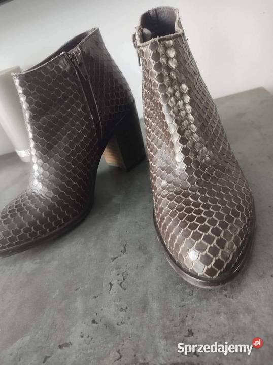 Made in spain Troppa botki z naturalnej skóry
