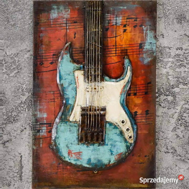 Obraz metalowy 3D LOFT MUZYKA BLUES 40x60 inny kolor Chmielnik