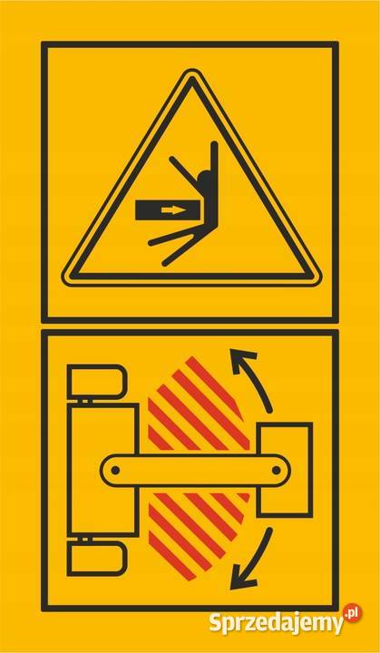 Naklejka ostrzegawcza uwaga podczas skrętu małopolskie Kamionna sprzedam