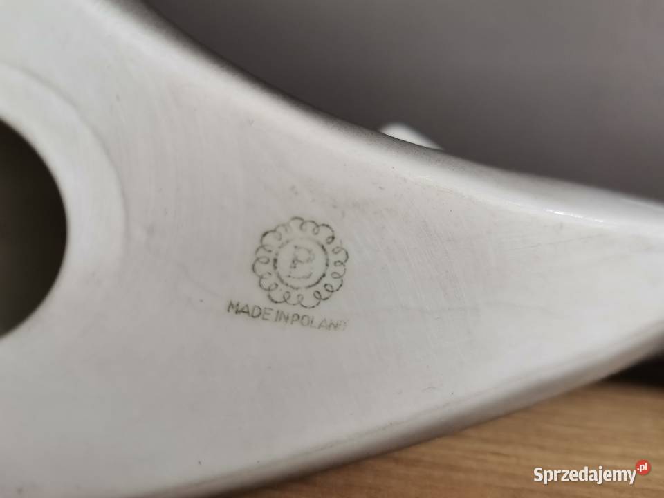 Stara figurka Kot porcelana Bogucice M Katowice