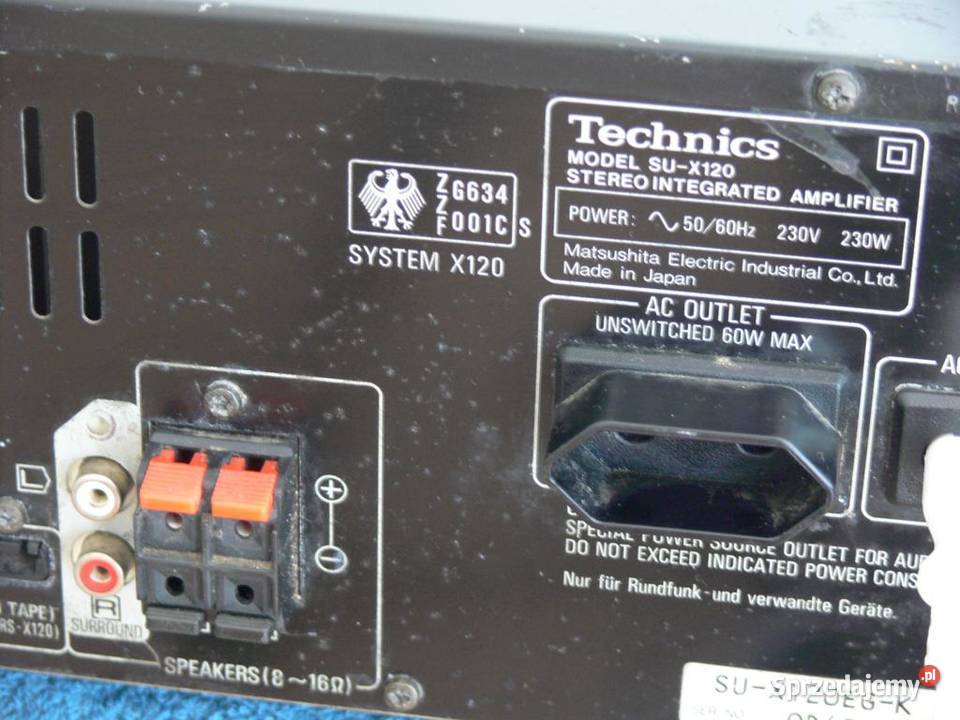 Wzmacniacz Technics SUX120 sprawny i mocny Jasło