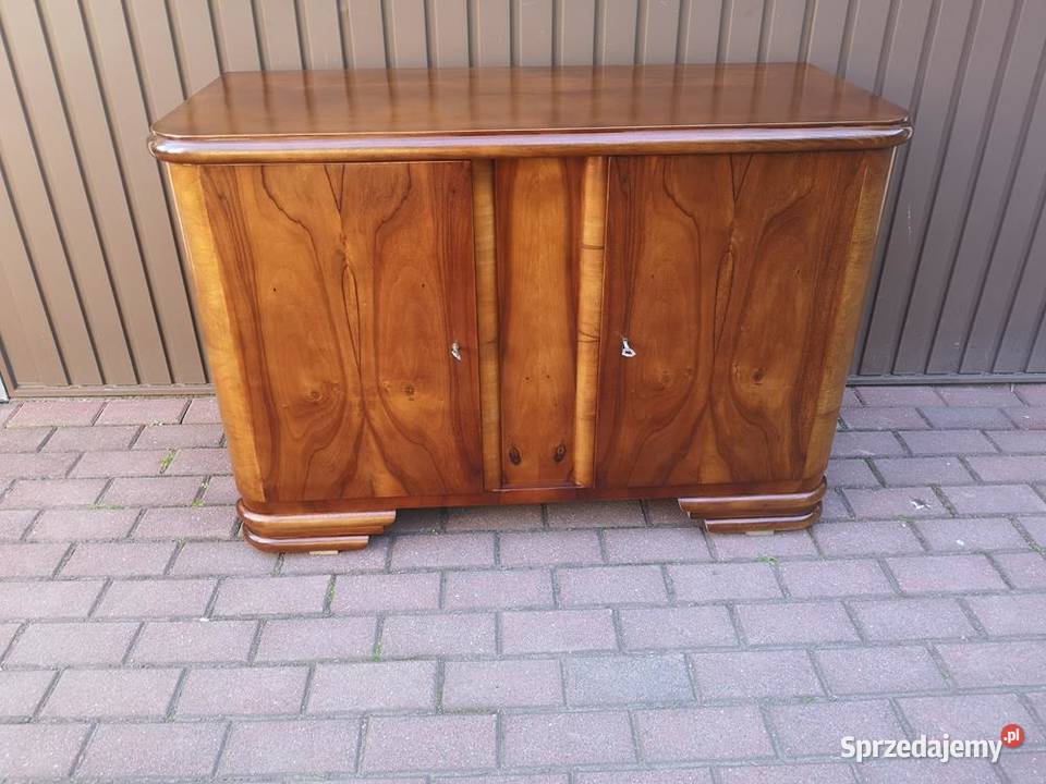 Komoda Pomocnik PRL ARTDECO Orzech Zgrabna Stara wielkopolskie Swarzędz