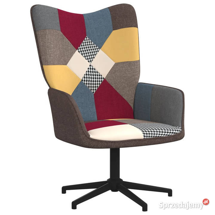 Fotel patchwork obity tkaniną WM328187